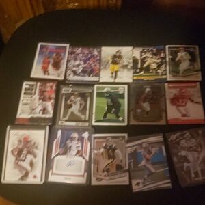 Assorted Football Trading Cards Good Condition